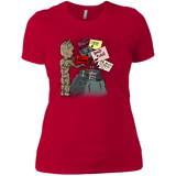 T-Shirts Red / X-Small Groot No Touch Women's Premium T-Shirt