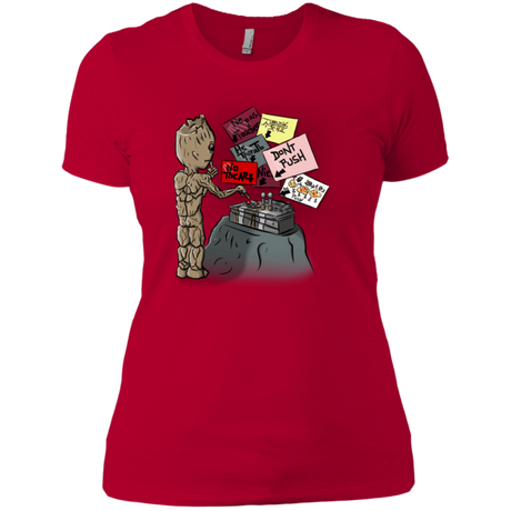T-Shirts Red / X-Small Groot No Touch Women's Premium T-Shirt
