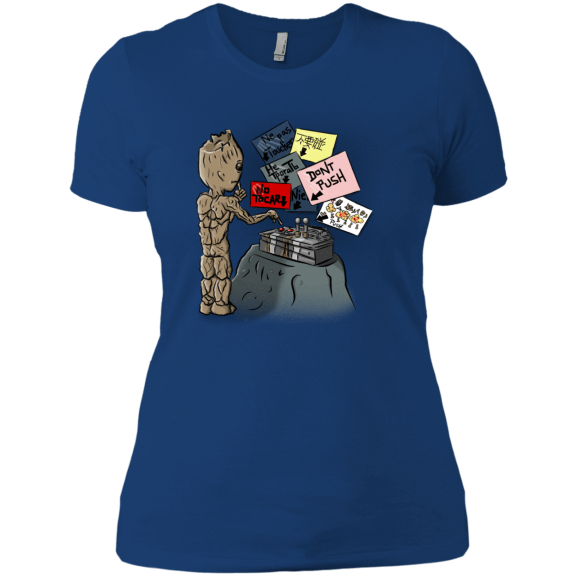 T-Shirts Royal / X-Small Groot No Touch Women's Premium T-Shirt