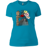 T-Shirts Turquoise / X-Small Groot No Touch Women's Premium T-Shirt