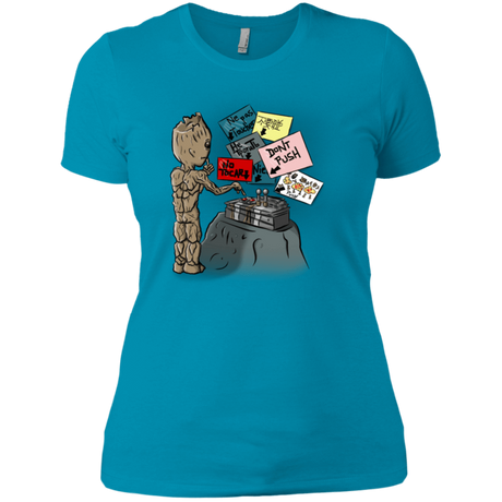 T-Shirts Turquoise / X-Small Groot No Touch Women's Premium T-Shirt