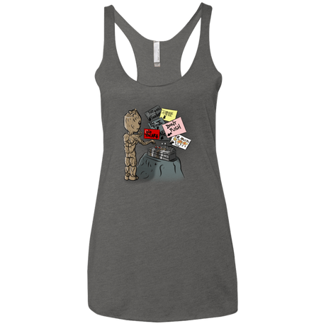 T-Shirts Premium Heather / X-Small Groot No Touch Women's Triblend Racerback Tank