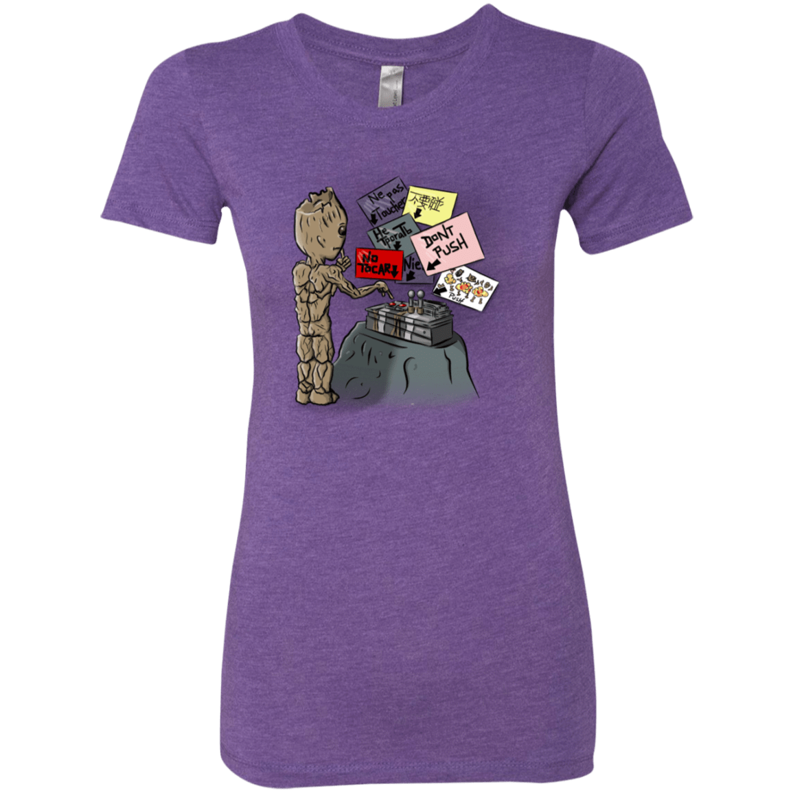 T-Shirts Purple Rush / S Groot No Touch Women's Triblend T-Shirt