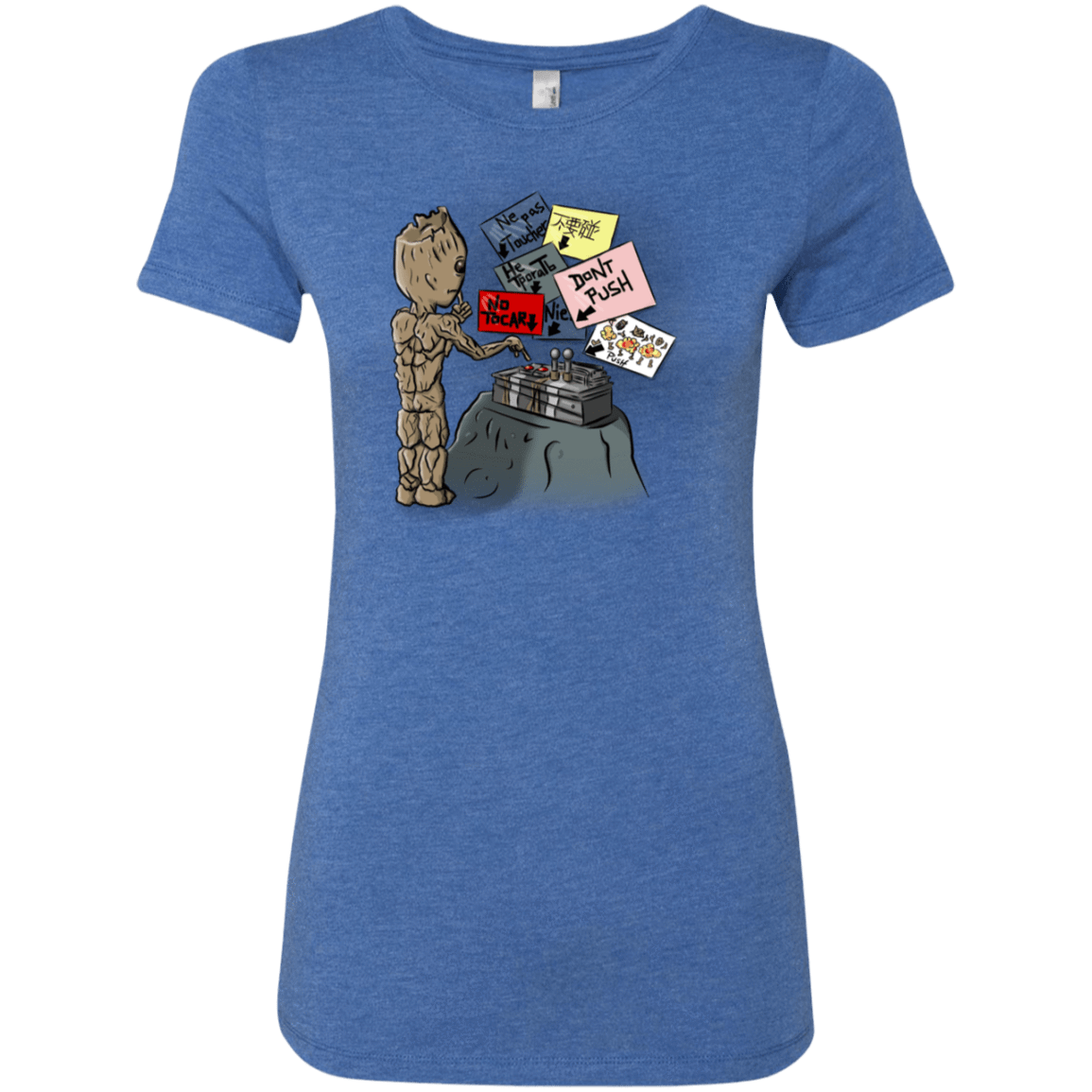 T-Shirts Vintage Royal / S Groot No Touch Women's Triblend T-Shirt