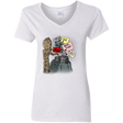 T-Shirts White / S Groot No Touch Women's V-Neck T-Shirt