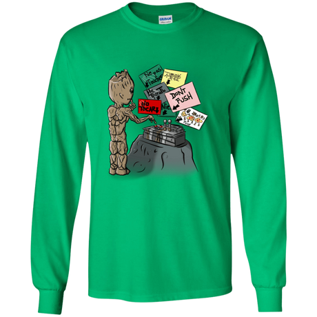 T-Shirts Irish Green / YS Groot No Touch Youth Long Sleeve T-Shirt