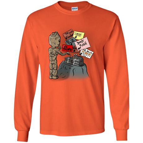 T-Shirts Orange / YS Groot No Touch Youth Long Sleeve T-Shirt