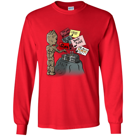 T-Shirts Red / YS Groot No Touch Youth Long Sleeve T-Shirt