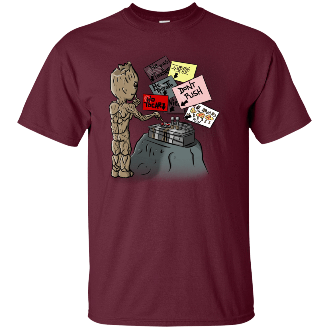T-Shirts Maroon / YXS Groot No Touch Youth T-Shirt
