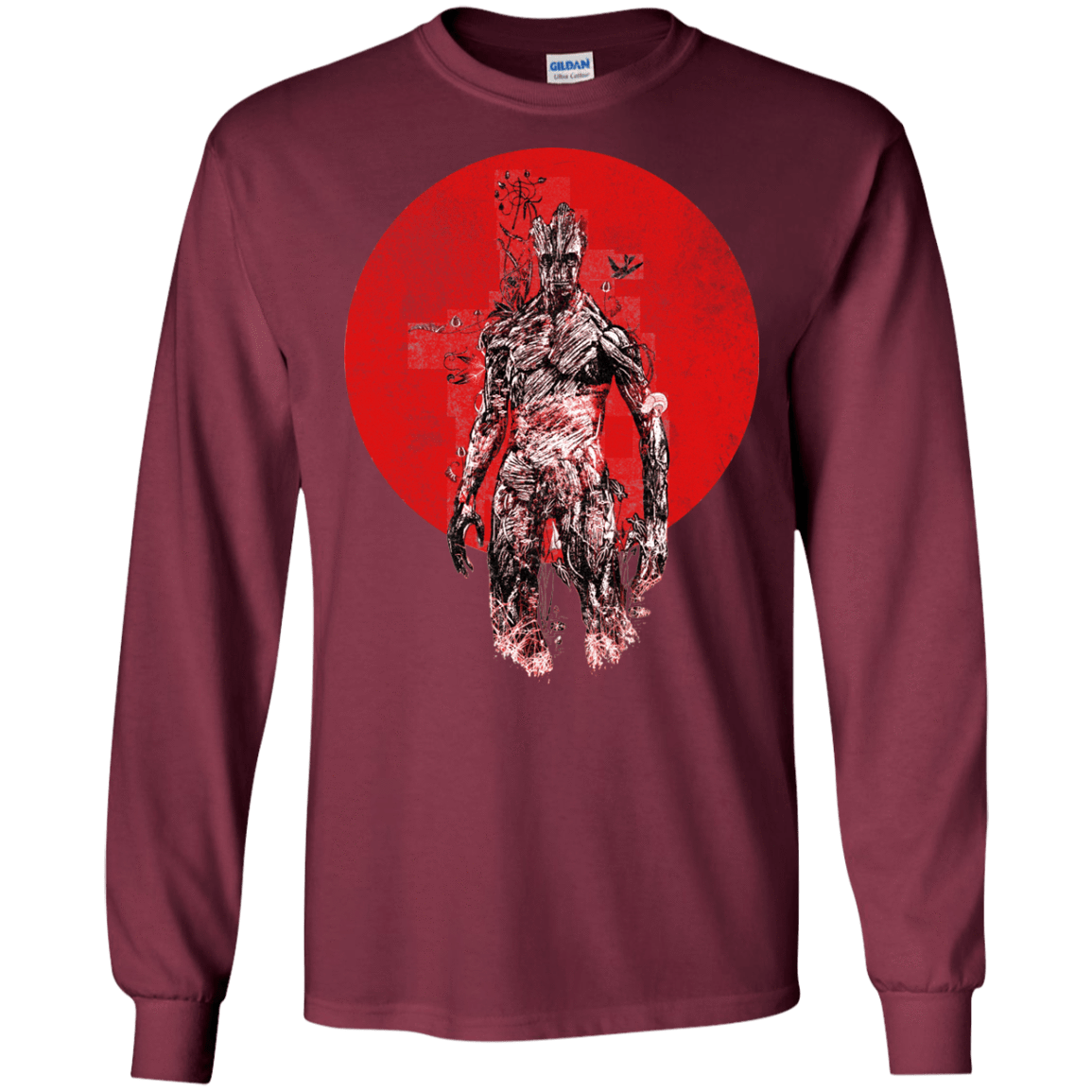 T-Shirts Maroon / S Groot's Garden Long Sleeve T-Shirt