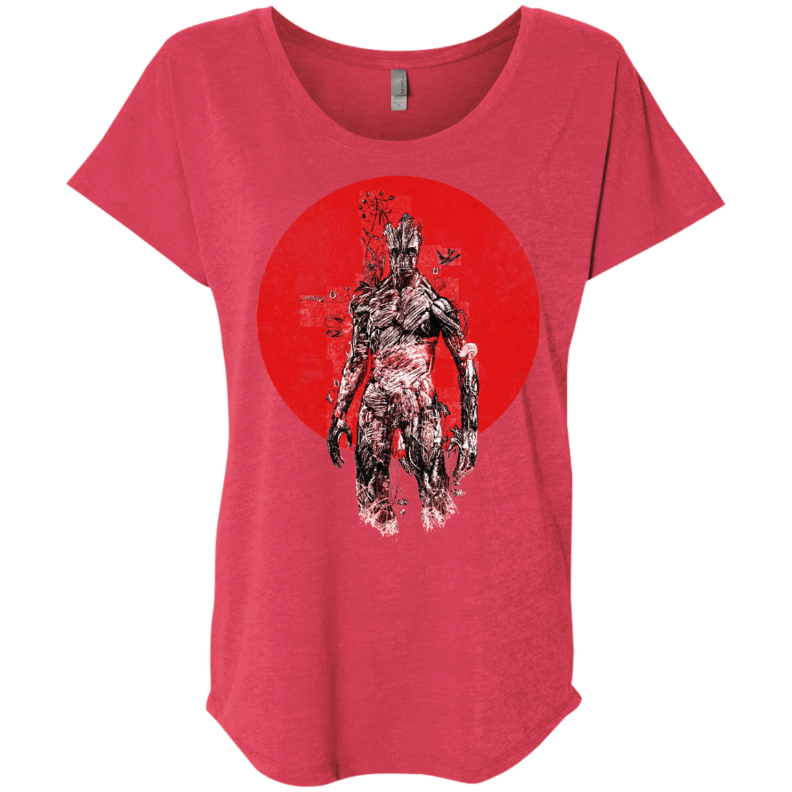 T-Shirts Vintage Red / X-Small Groot's Garden Triblend Dolman Sleeve
