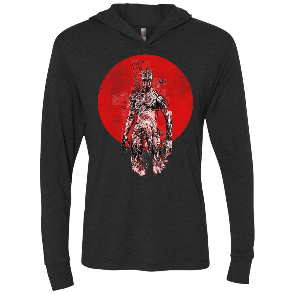 T-Shirts Vintage Black / X-Small Groot's Garden Triblend Long Sleeve Hoodie Tee