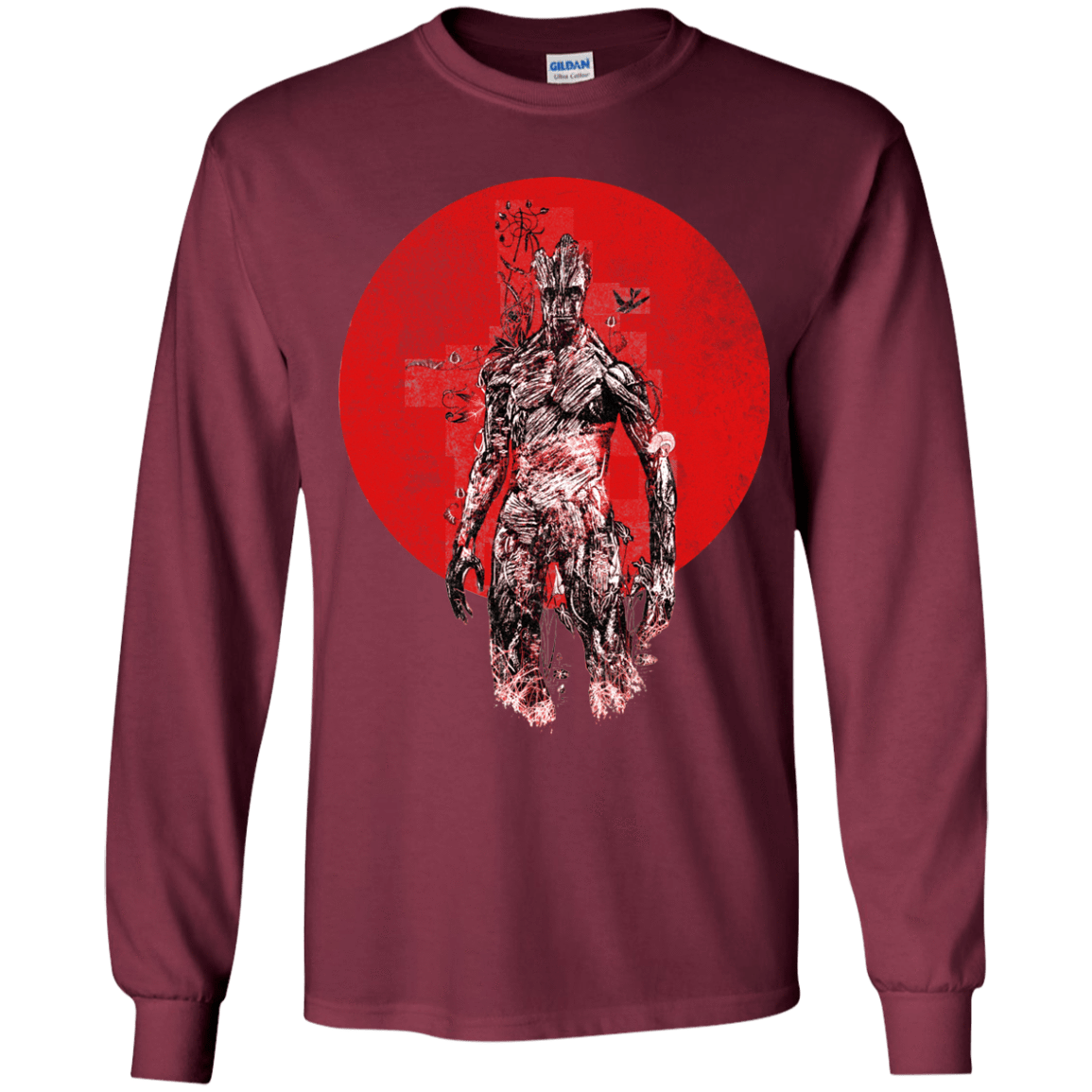 T-Shirts Maroon / YS Groot's Garden Youth Long Sleeve T-Shirt