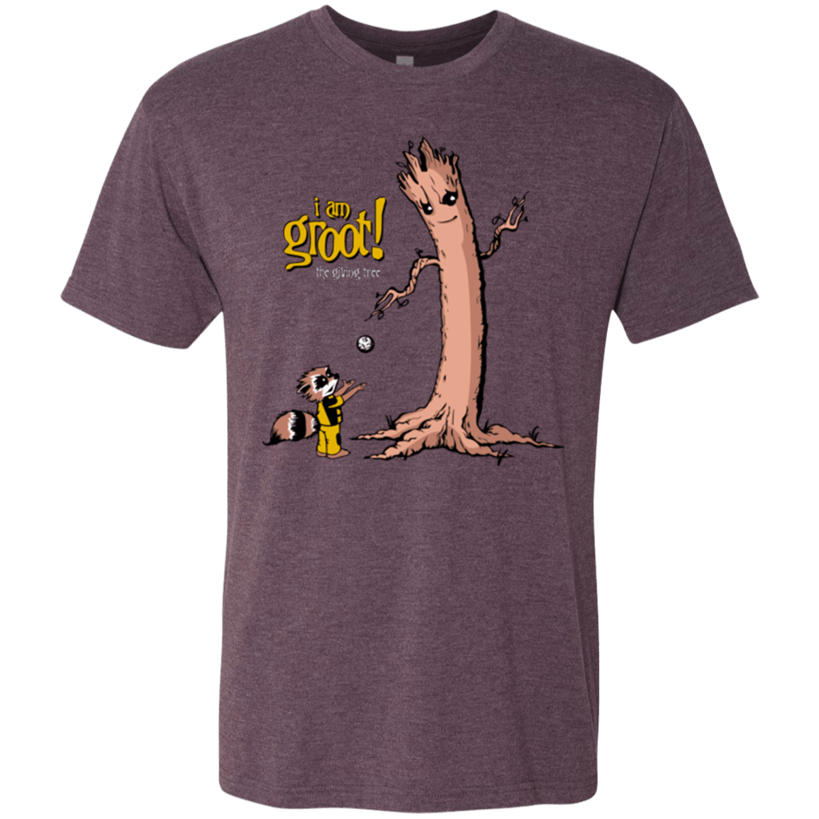 T-Shirts Vintage Purple / Small Groots Giving Men's Triblend T-Shirt