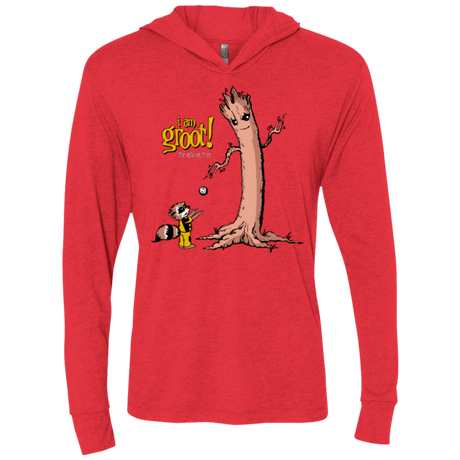 T-Shirts Vintage Red / X-Small Groots Giving Triblend Long Sleeve Hoodie Tee