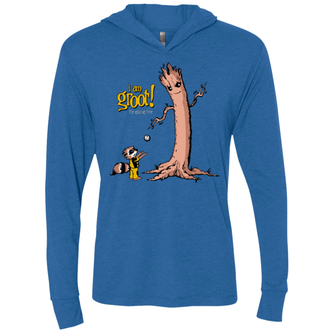 T-Shirts Vintage Royal / X-Small Groots Giving Triblend Long Sleeve Hoodie Tee