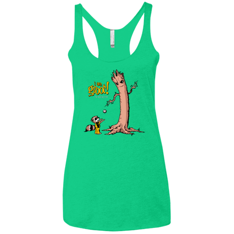 T-Shirts Envy / X-Small Groots Giving Women's Triblend Racerback Tank