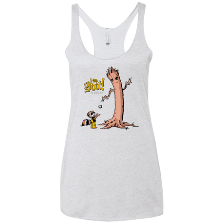T-Shirts Heather White / X-Small Groots Giving Women's Triblend Racerback Tank