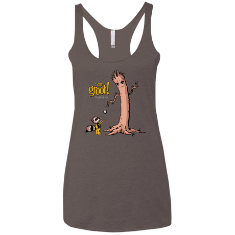 T-Shirts Macchiato / X-Small Groots Giving Women's Triblend Racerback Tank