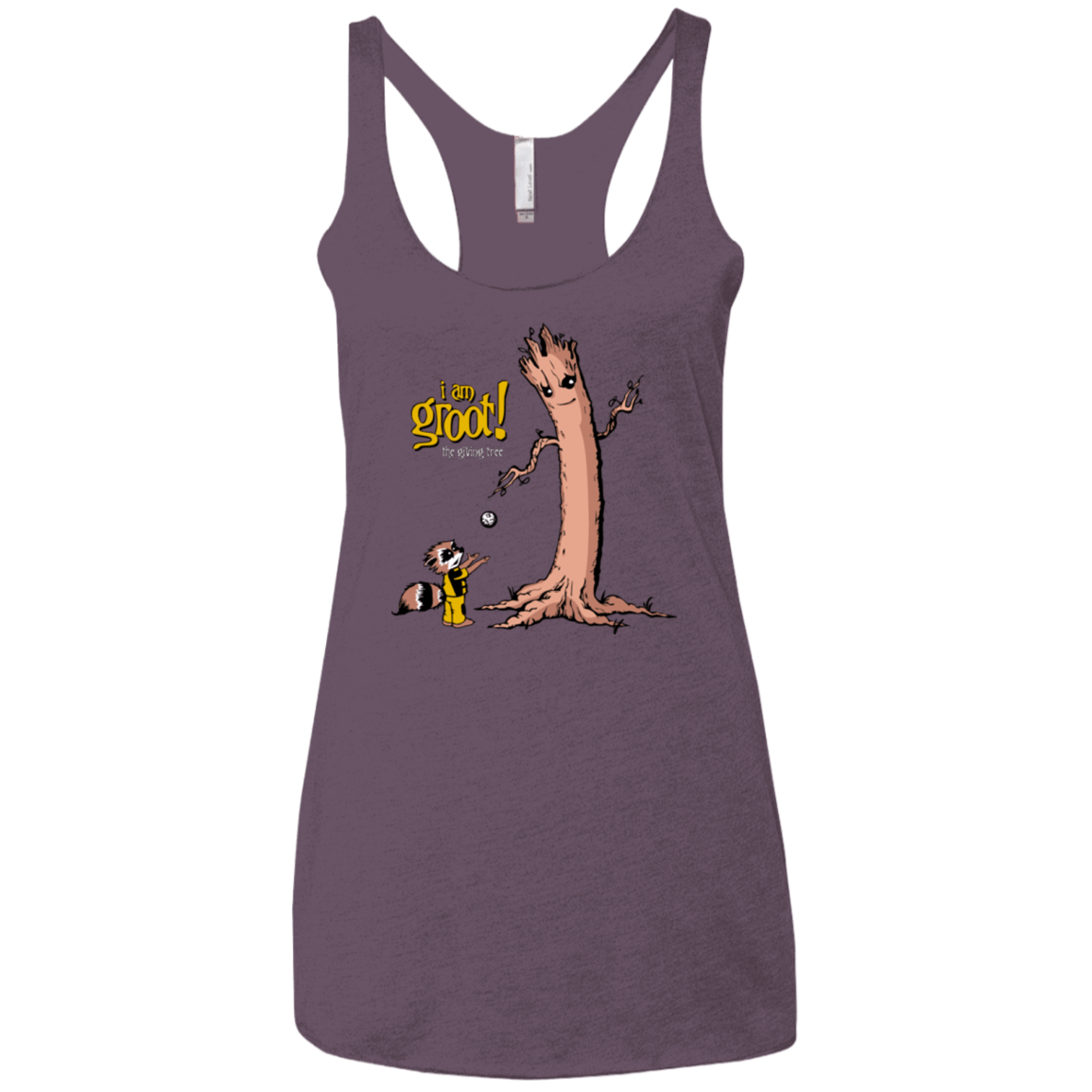 T-Shirts Vintage Purple / X-Small Groots Giving Women's Triblend Racerback Tank