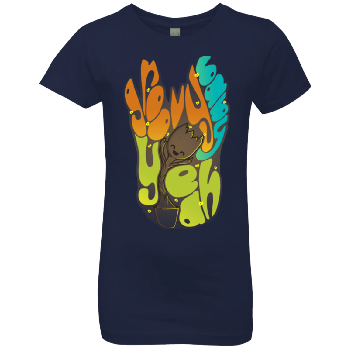 T-Shirts Midnight Navy / YXS Groovy Baby Girls Premium T-Shirt