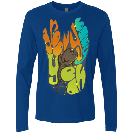 T-Shirts Royal / Small Groovy Baby Men's Premium Long Sleeve