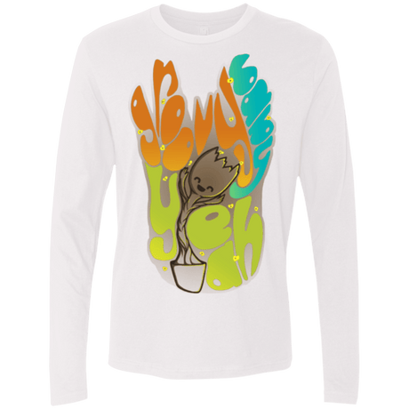 T-Shirts White / Small Groovy Baby Men's Premium Long Sleeve