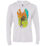 T-Shirts Heather White / X-Small Groovy Baby Triblend Long Sleeve Hoodie Tee