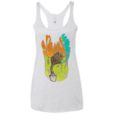 T-Shirts Heather White / X-Small Groovy Baby Women's Triblend Racerback Tank