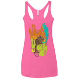 T-Shirts Vintage Pink / X-Small Groovy Baby Women's Triblend Racerback Tank