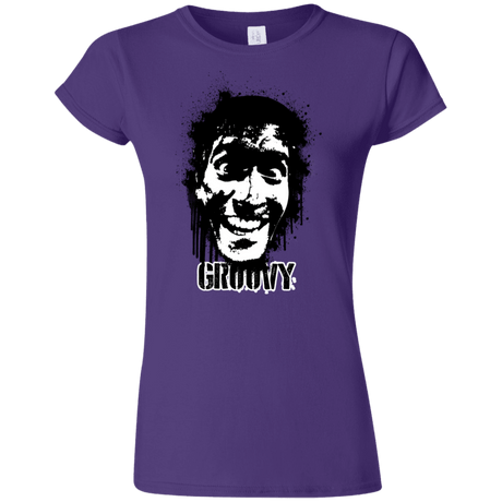 T-Shirts Purple / S Groovy Junior Slimmer-Fit T-Shirt