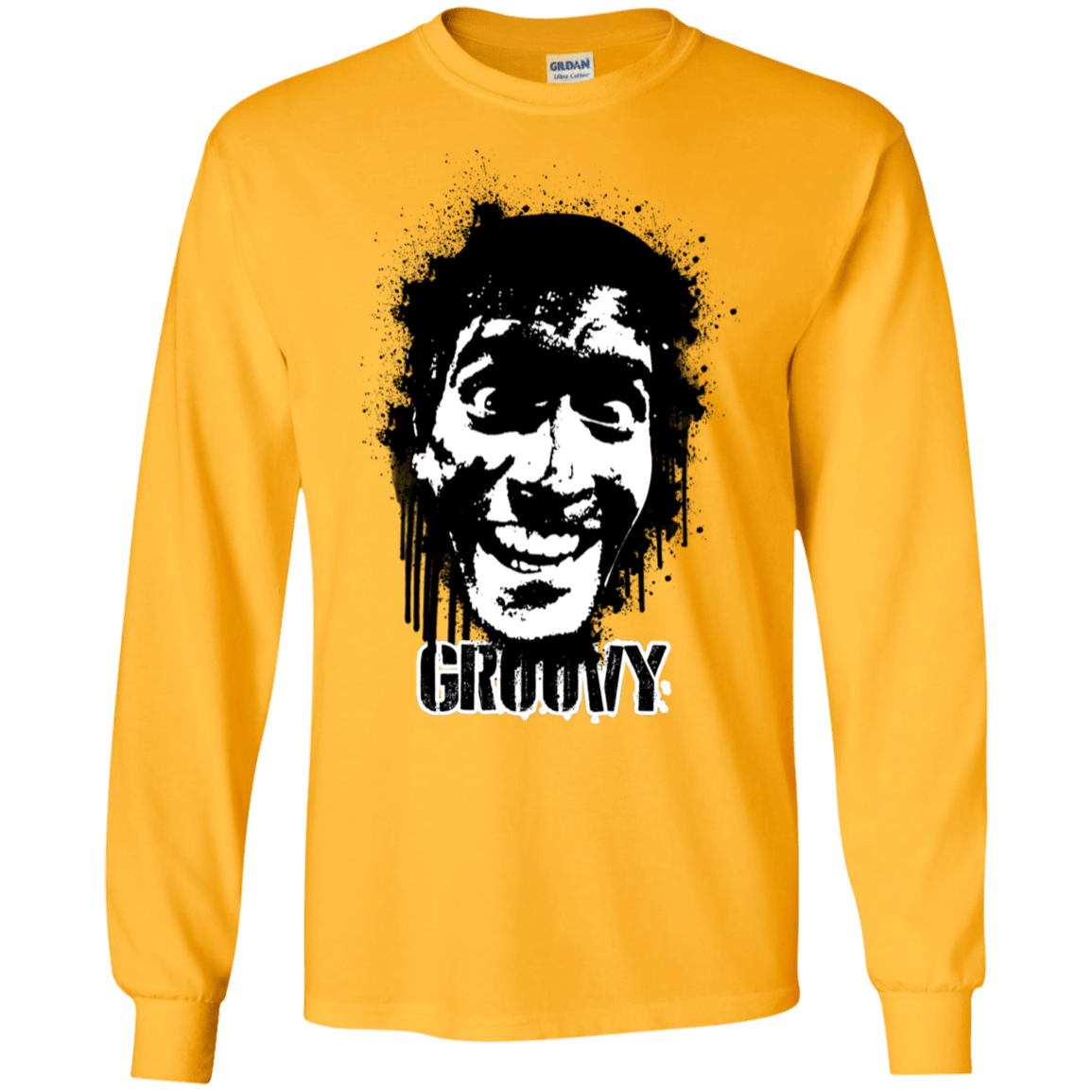 T-Shirts Gold / S Groovy Men's Long Sleeve T-Shirt