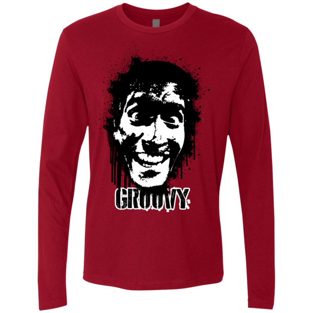 T-Shirts Cardinal / S Groovy Men's Premium Long Sleeve