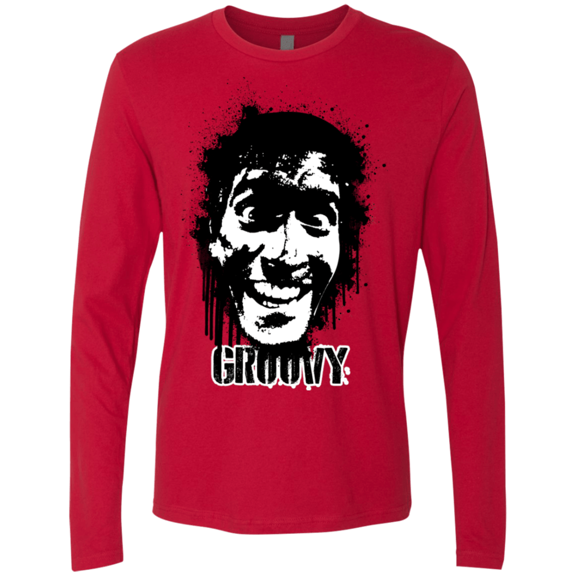 T-Shirts Red / S Groovy Men's Premium Long Sleeve