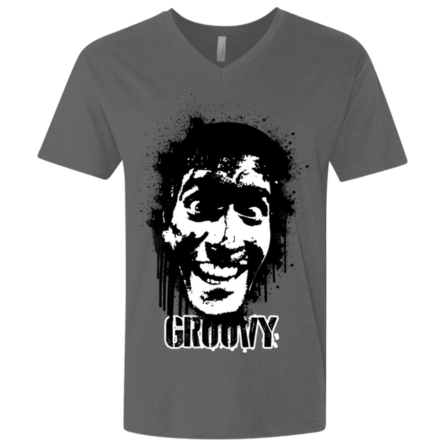 T-Shirts Heavy Metal / X-Small Groovy Men's Premium V-Neck