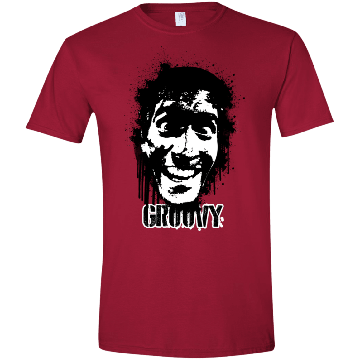 T-Shirts Cardinal Red / S Groovy Men's Semi-Fitted Softstyle