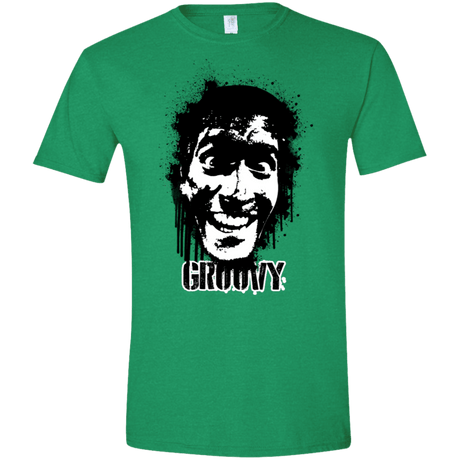 T-Shirts Heather Irish Green / S Groovy Men's Semi-Fitted Softstyle