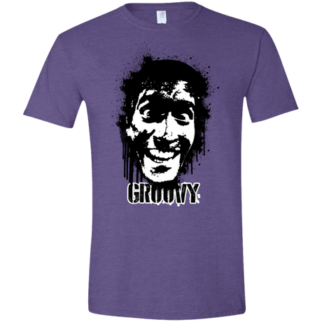 T-Shirts Heather Purple / S Groovy Men's Semi-Fitted Softstyle