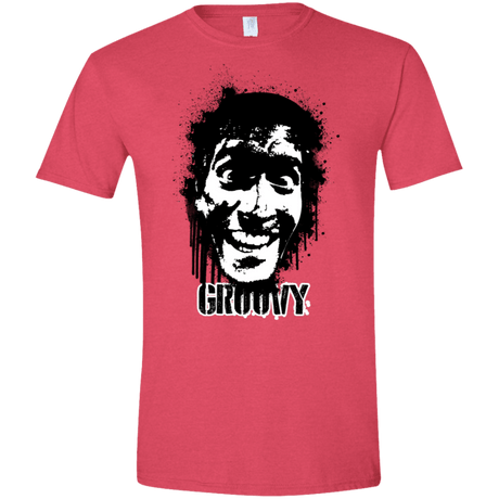 T-Shirts Heather Red / S Groovy Men's Semi-Fitted Softstyle