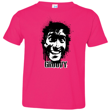 T-Shirts Hot Pink / 2T Groovy Toddler Premium T-Shirt