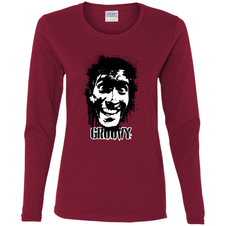 T-Shirts Cardinal / S Groovy Women's Long Sleeve T-Shirt