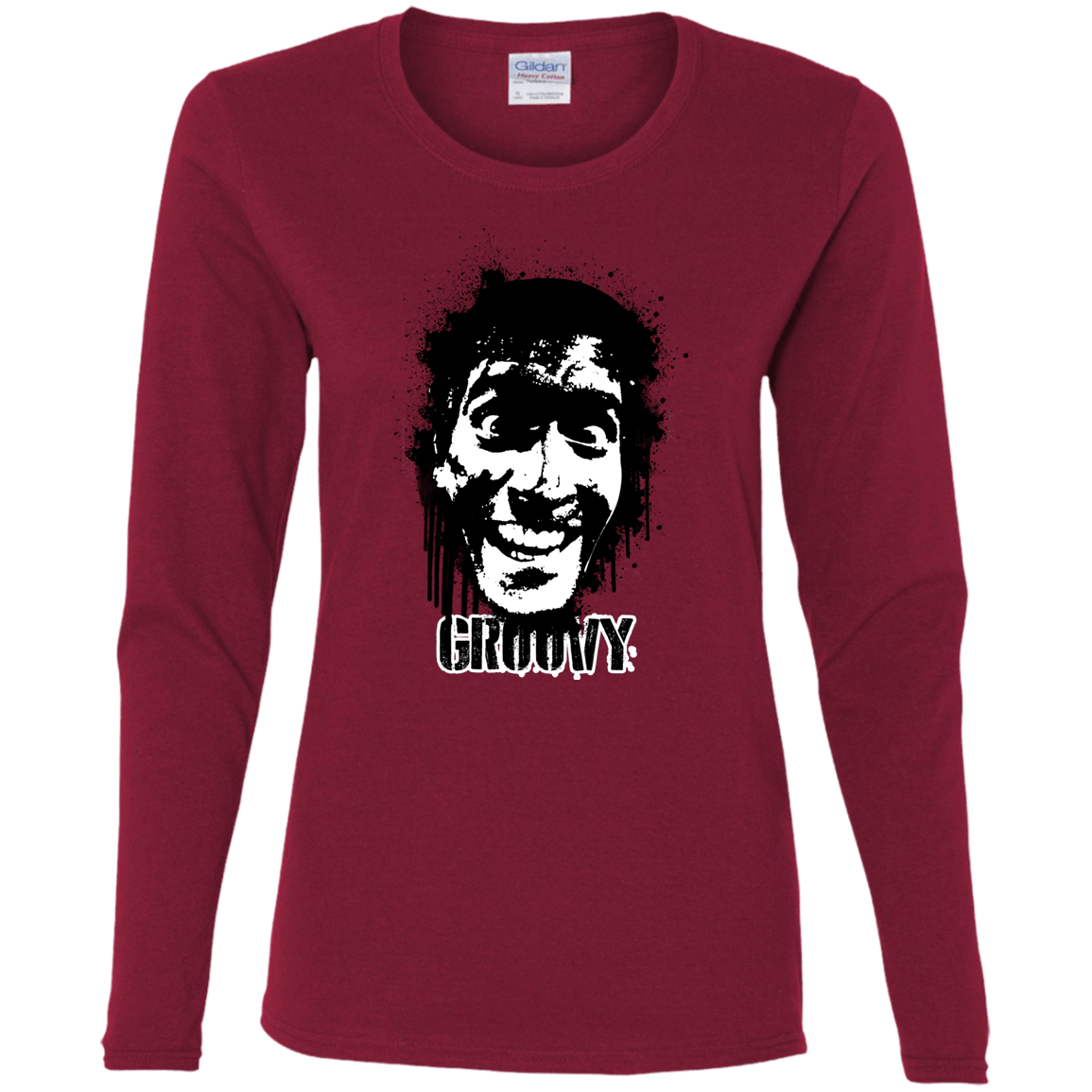 T-Shirts Cardinal / S Groovy Women's Long Sleeve T-Shirt