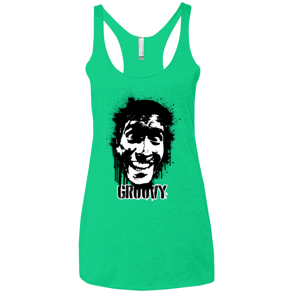 T-Shirts Envy / X-Small Groovy Women's Triblend Racerback Tank