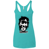 T-Shirts Tahiti Blue / X-Small Groovy Women's Triblend Racerback Tank