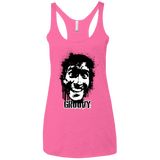 T-Shirts Vintage Pink / X-Small Groovy Women's Triblend Racerback Tank
