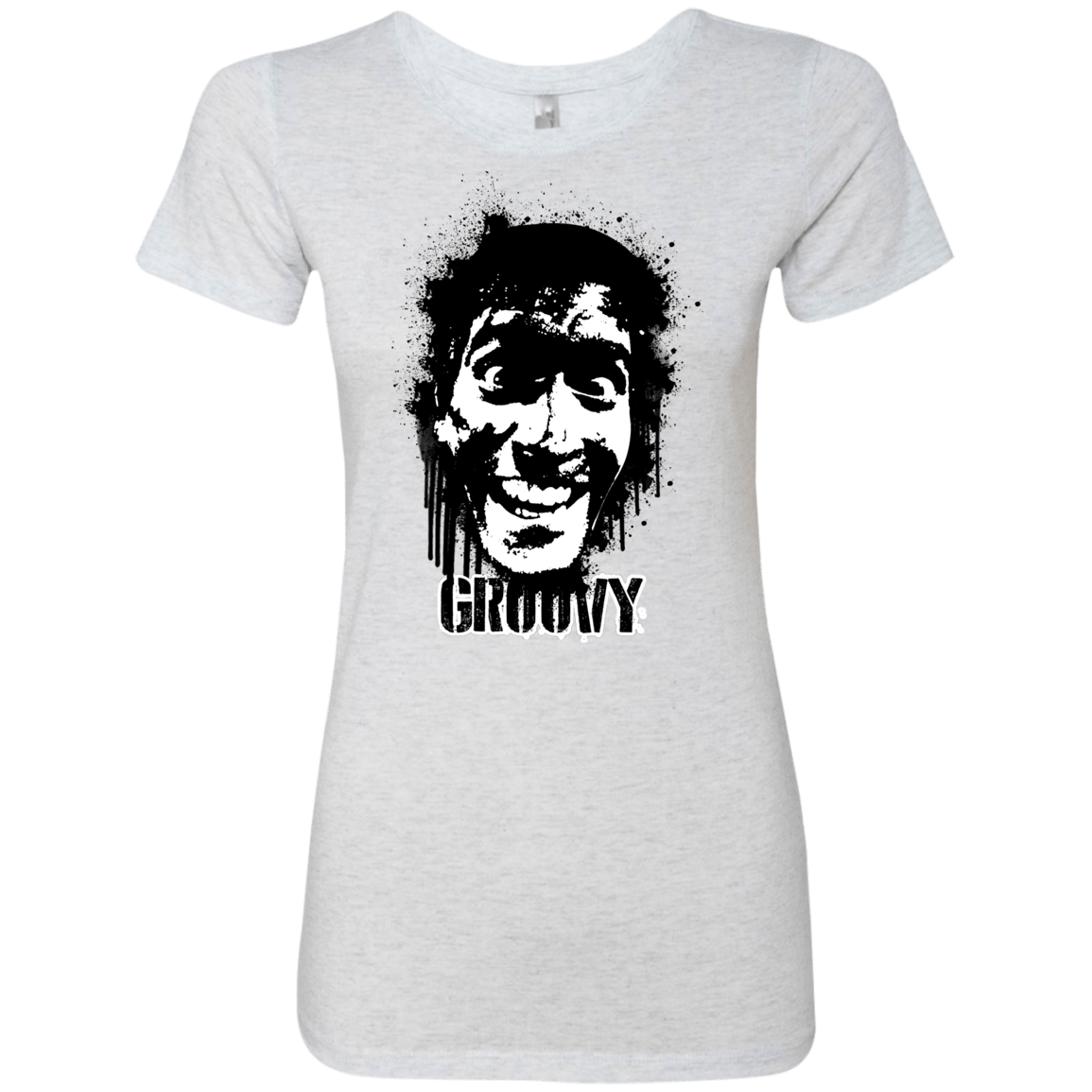 T-Shirts Heather White / S Groovy Women's Triblend T-Shirt