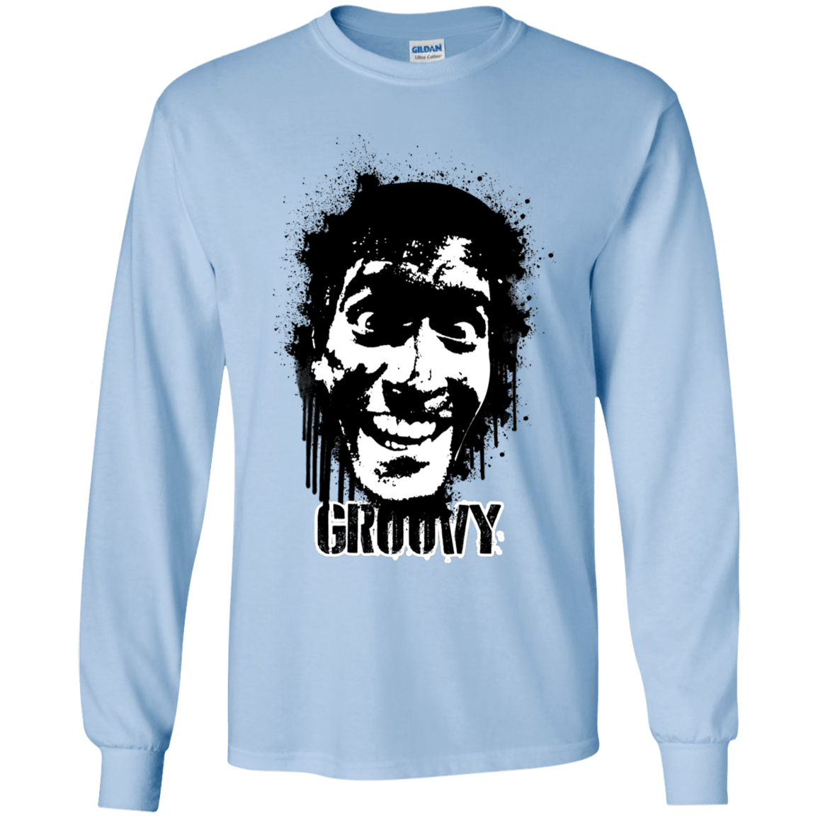 T-Shirts Light Blue / YS Groovy Youth Long Sleeve T-Shirt
