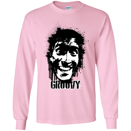 T-Shirts Light Pink / YS Groovy Youth Long Sleeve T-Shirt