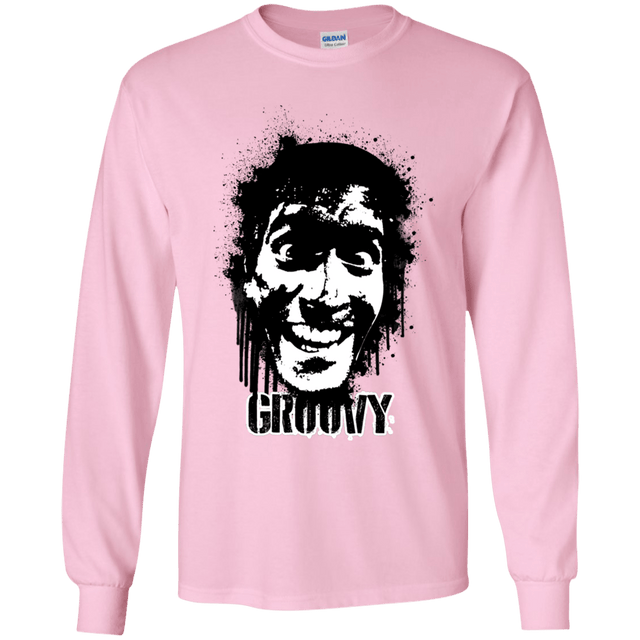 T-Shirts Light Pink / YS Groovy Youth Long Sleeve T-Shirt