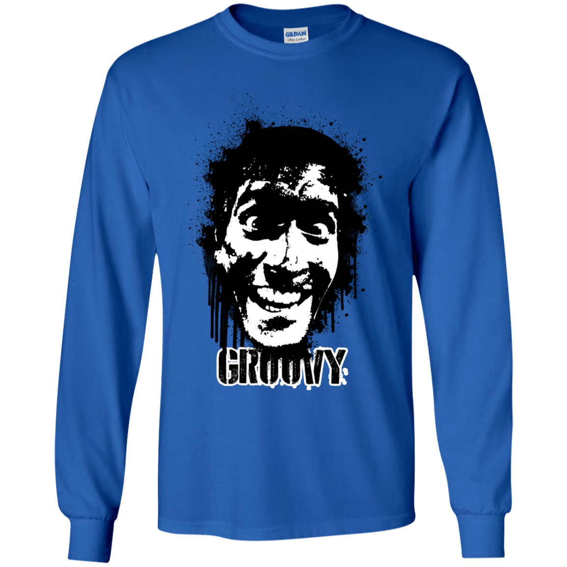 T-Shirts Royal / YS Groovy Youth Long Sleeve T-Shirt
